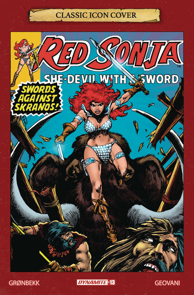 Red Sonja 2023 #13 Cover G 10 Copy Variant Edition Brunner Icon