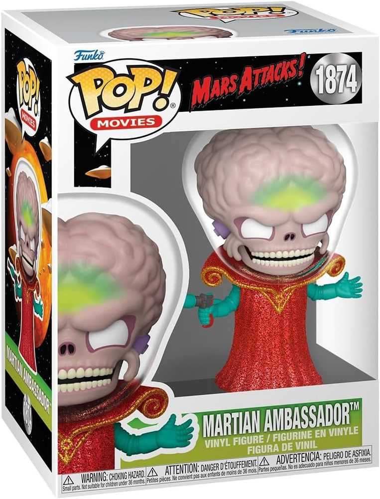 Pop! #1874 Movies Mars Attacks Alien Leader Figure