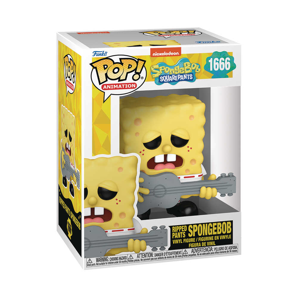 Pop! #1666 TV Spongebob Squarepants 25th Spongebob W Guitar Vinyl Figure