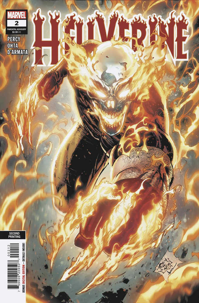 Hellverine #2 (Of 4) 2nd Print Tony Daniel Variant