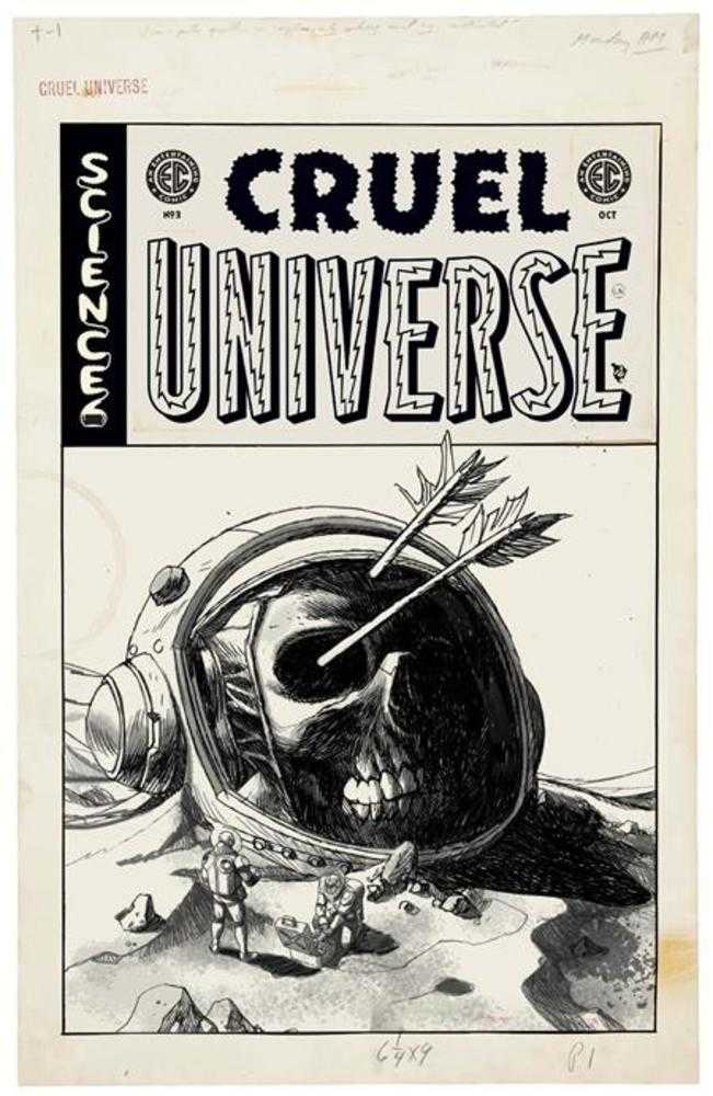 EC Cruel Universe #3 (Of 5) Cover D Inc 1:20 Dave Johnson Black & White Artist Edition Variant