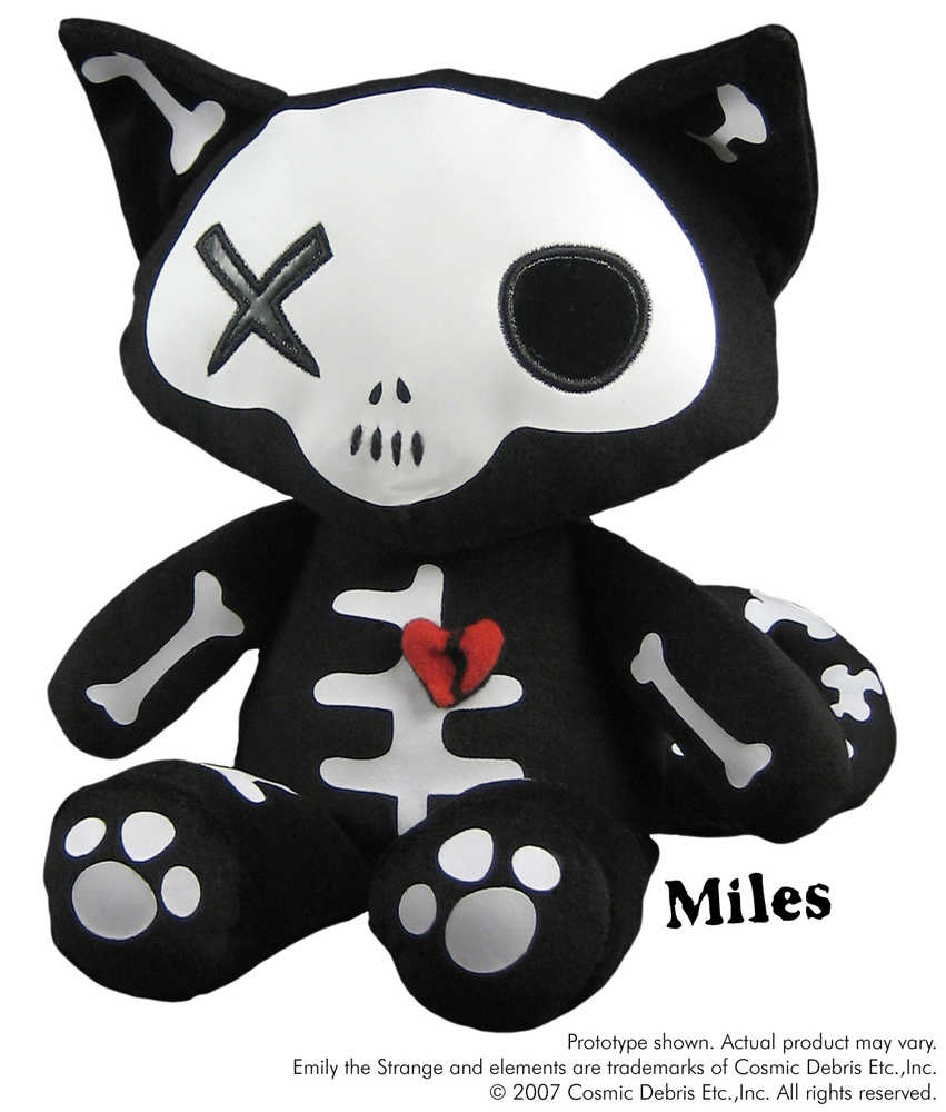 Emily The Strange Skele-Posse Miles 8" Plush