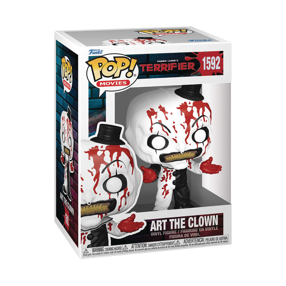 Pop! #1592 Movies Terrifier 2 Art The Clown Bd Vinyl Figure