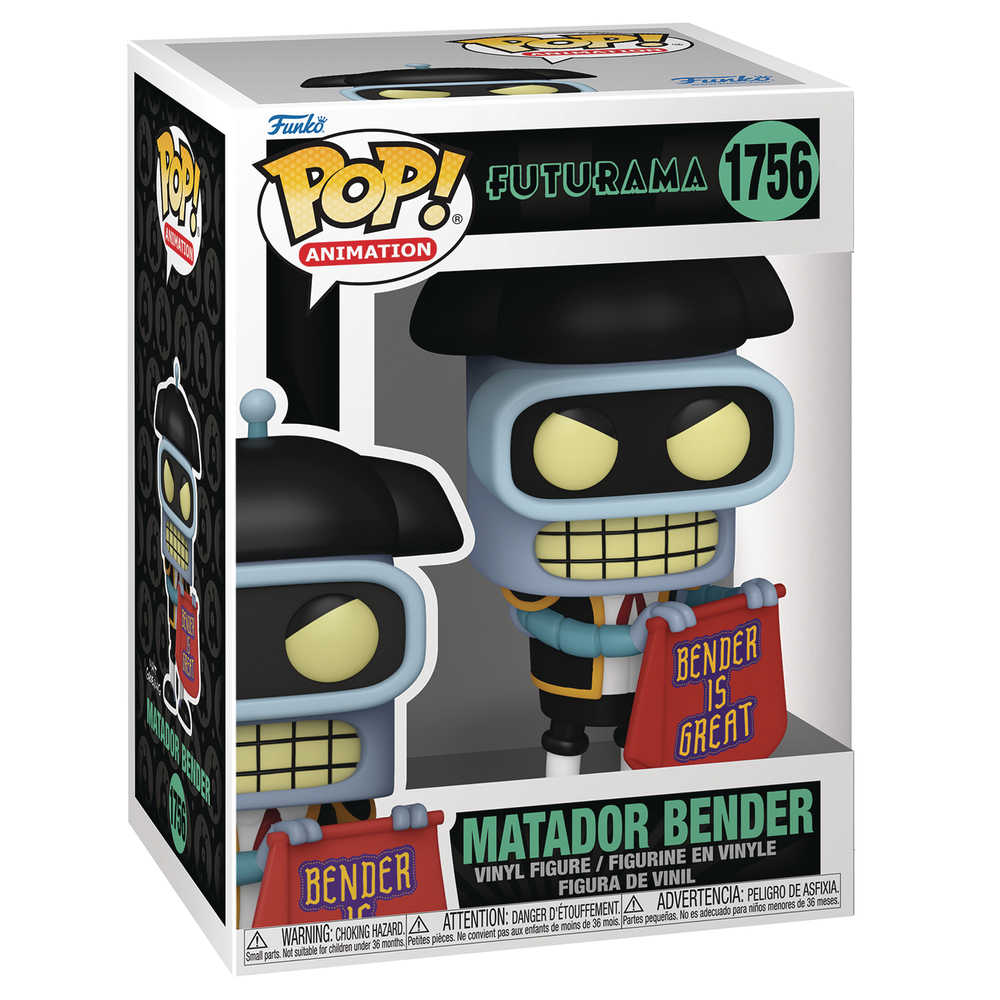 Pop! #1756 TV Futurama S4 Bender Matador Vinyl Figure