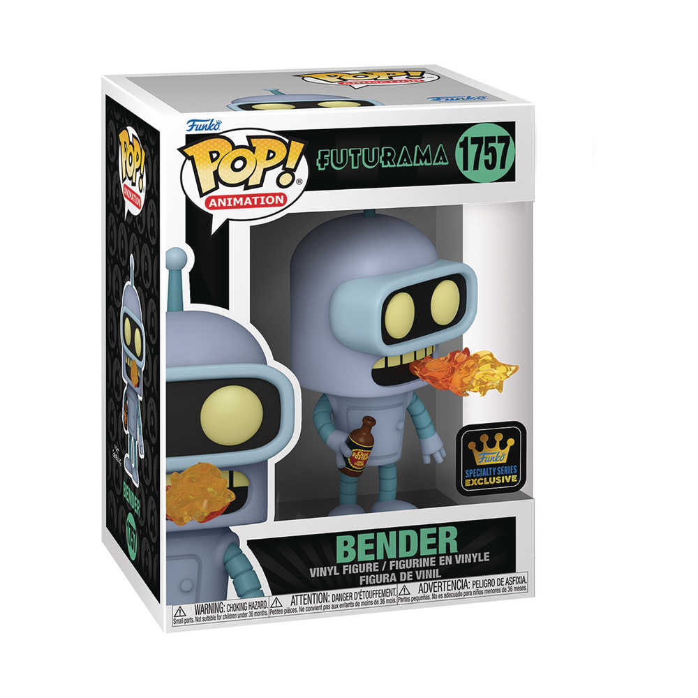 Pop! #1757 Specialty Series Pop TV Futurama S4 Bender W/Ch(Gw) Figure