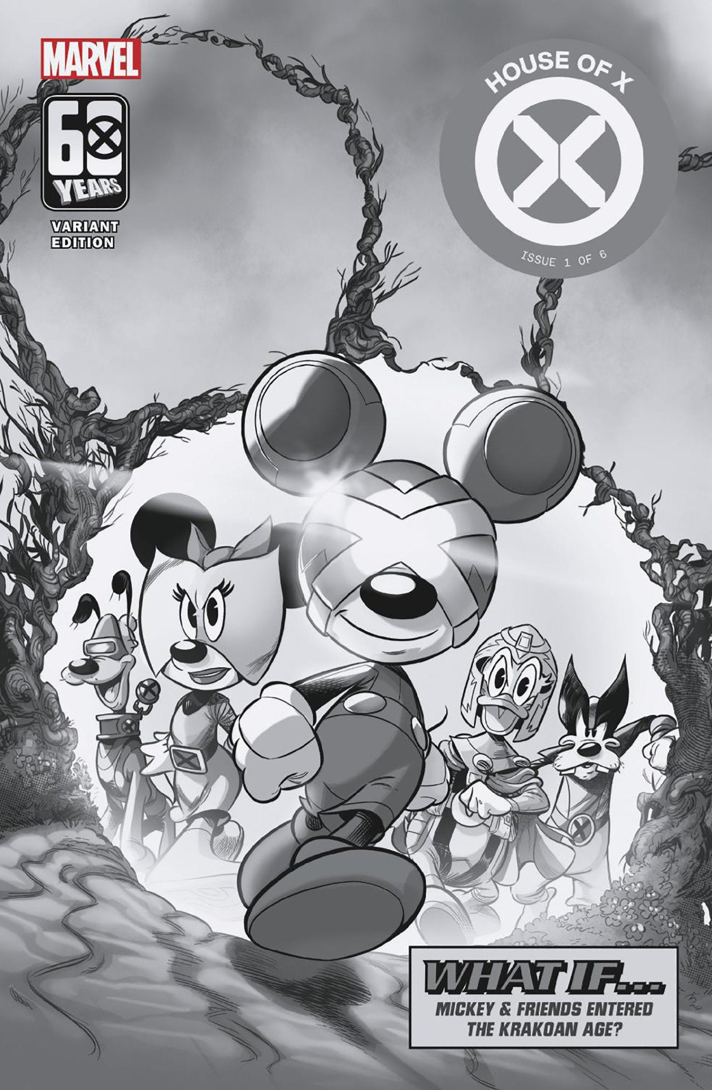 Amazing Spider-Man #63 Francesco D'Ippolito Disney What If? Black And White Variant