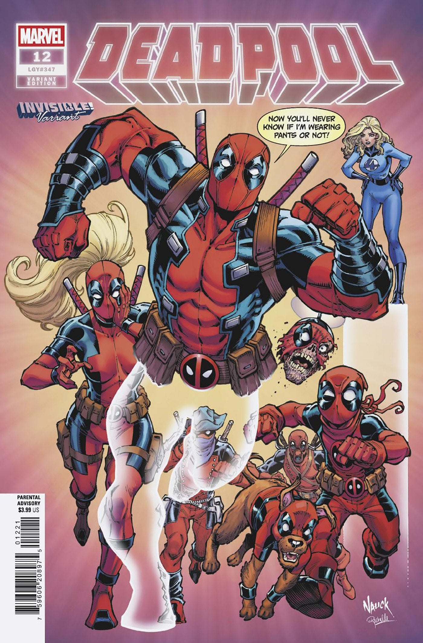 Deadpool #12 Todd Nauck Invisible Variant