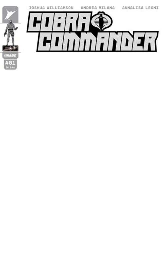Cobra Commander #1 (Of 5) Cover G Blank Sketch Cover