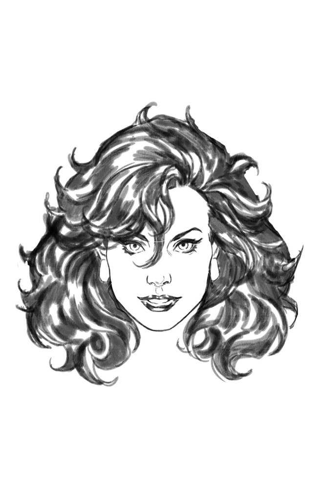 Sensational She-Hulk #6 Mark Brooks Headshot Full Art Sketch Variant