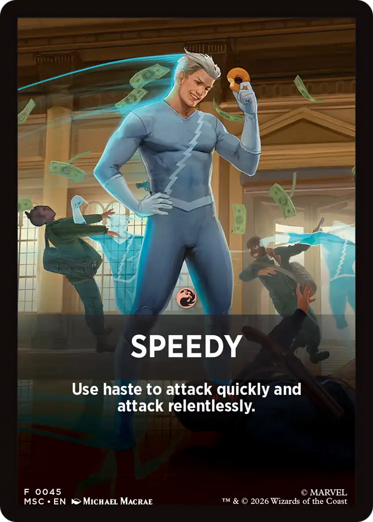 Speedy Theme Card [Marvel Super Heroes Commander]