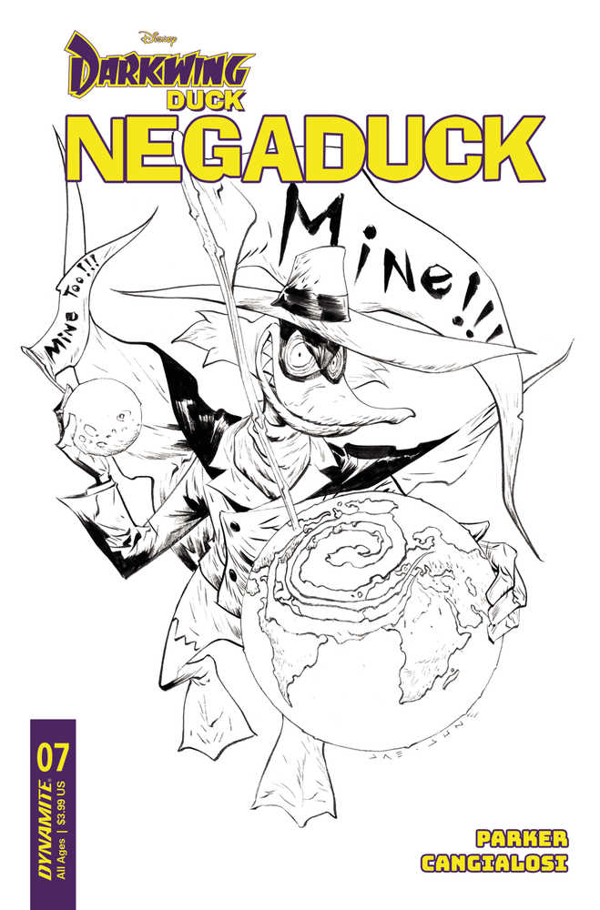 Negaduck #7 Cover F 10 Copy Variant Edition Lee Line Art