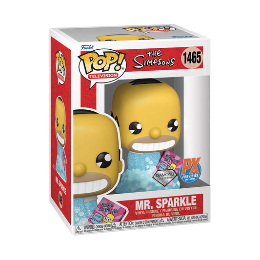Pop! TV Simpsons Mr Sparkle Diamond Glitter Previews Exclusive