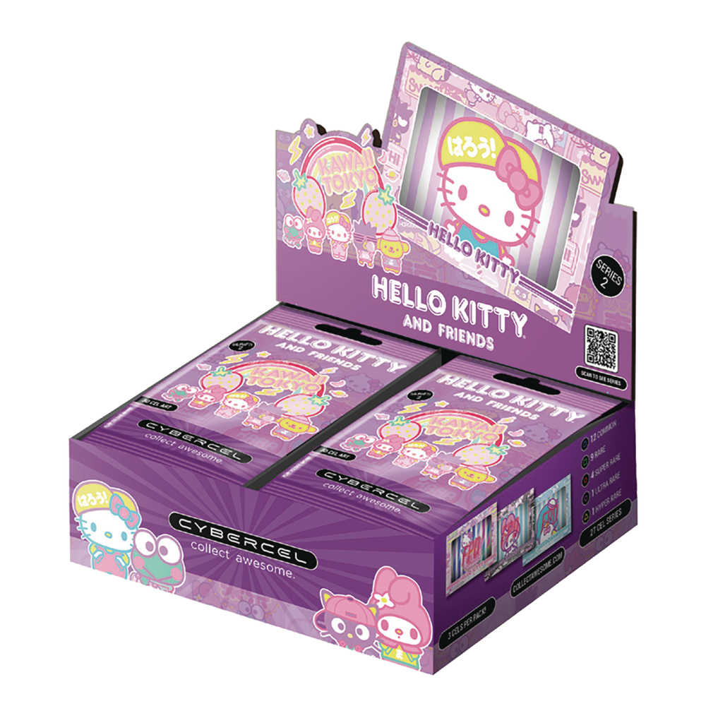 Cybercel Hello Kitty Kawaii Tokyo 3D Cel Art Trading Card Box  (