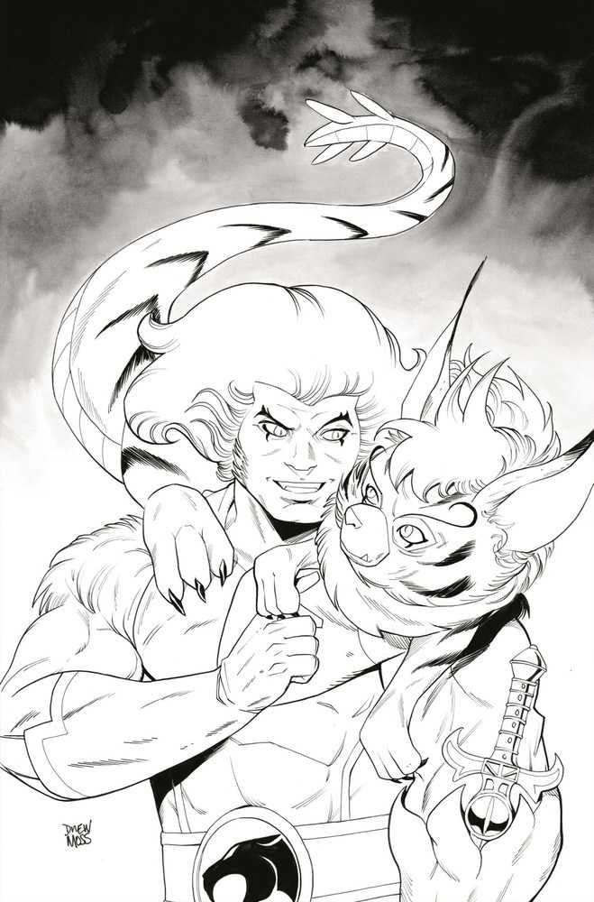 Thundercats #3 Cover Zb 11 Copy Variant Edition Moss Snarf Black & White Virgin