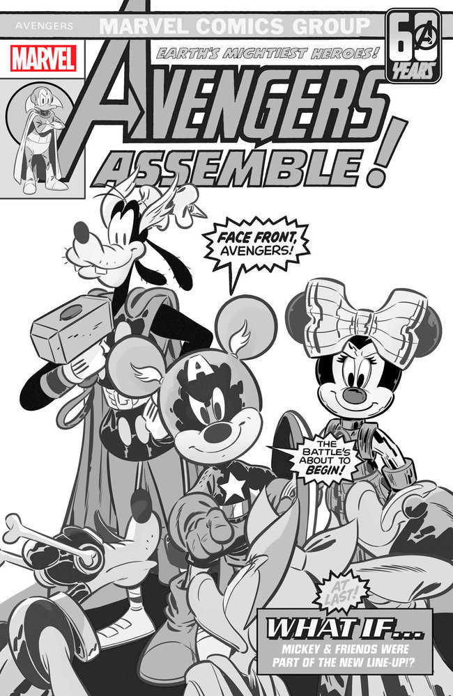 Amazing Spider-Man #53 Ivan Bigarella Disney What If? Black And White Variant