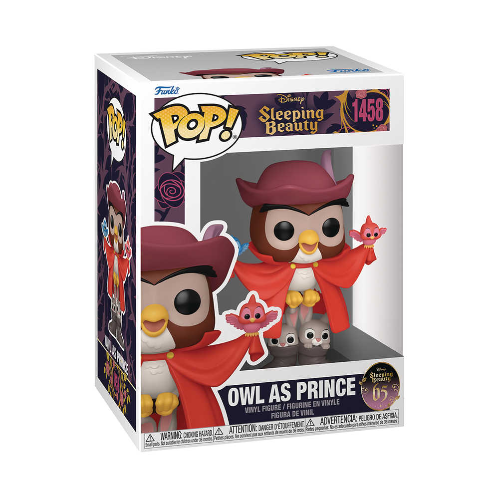 Pop! #1458 Disney Sleeping Beauty 65th Owl As Prince Vinyl Figure