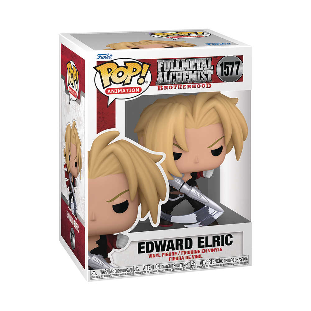 Pop! #1577 Animation Fullmeta Alchemist Brotherhood Elric W/Blade Vinyl Figure
