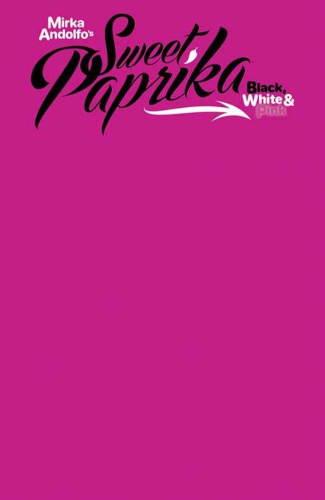 Sweet Paprika Black White & Pink #2 Cover F Sketch Cover