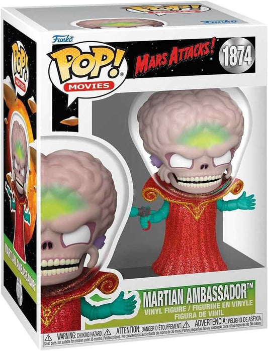 Pop! #1874 Movies Mars Attacks Alien Leader Figure