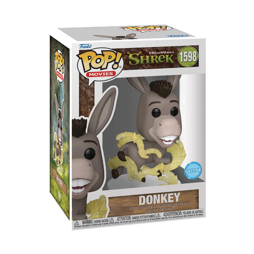 Pop! #1598 Movies DreamWorks 30th Anniversary - Shrek, Donkey with Glitter