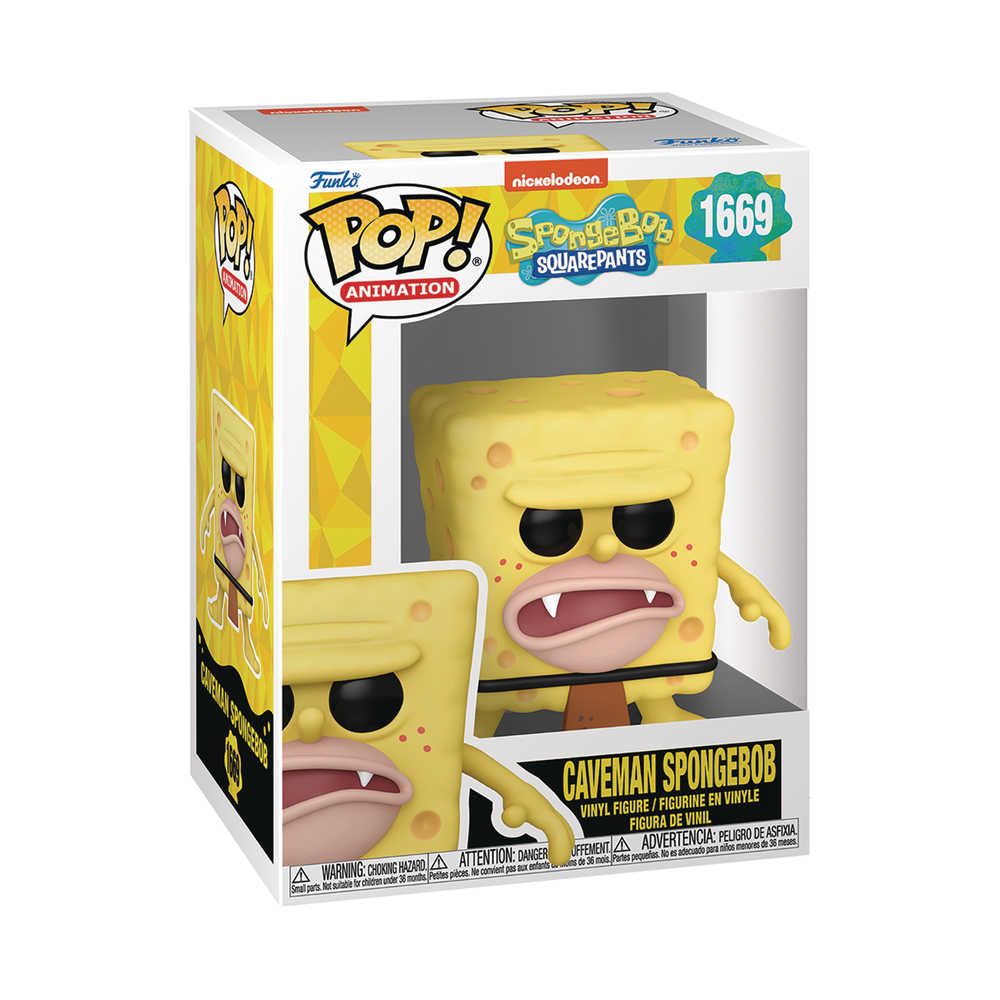 Pop! #1669 TV Spongebob Squarepants 25th Caveman Spongebob Vinyl Figure