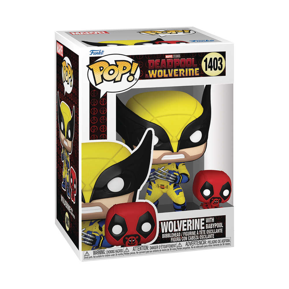 Pop! & Buddy #1403 Deadpool & Wolverine Wolverine with Babypool Figure