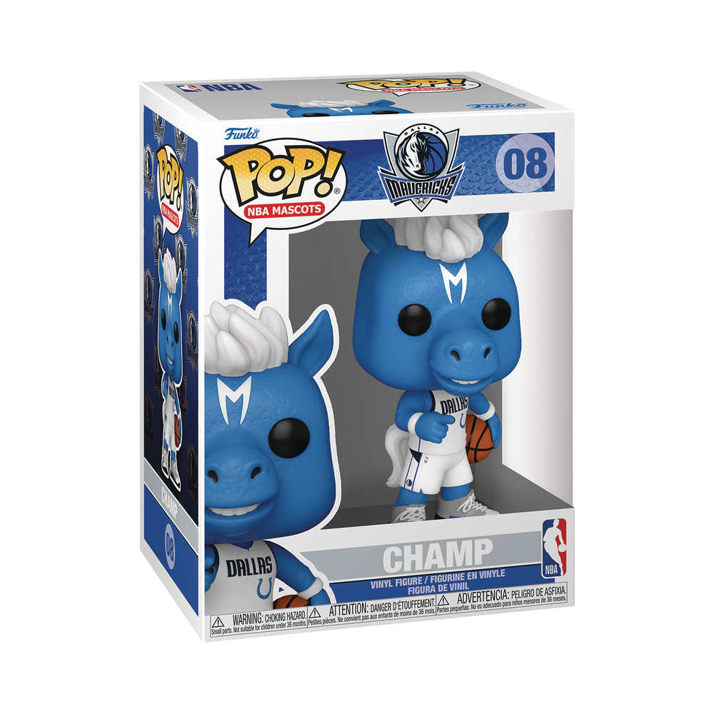 Pop Nba Mascots Dallas Champ Vinyl Figure