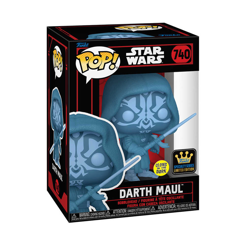 Pop! #740  Specialty Series Star Wars Darkside Darth Maul Holo Gw Vinyl Figure