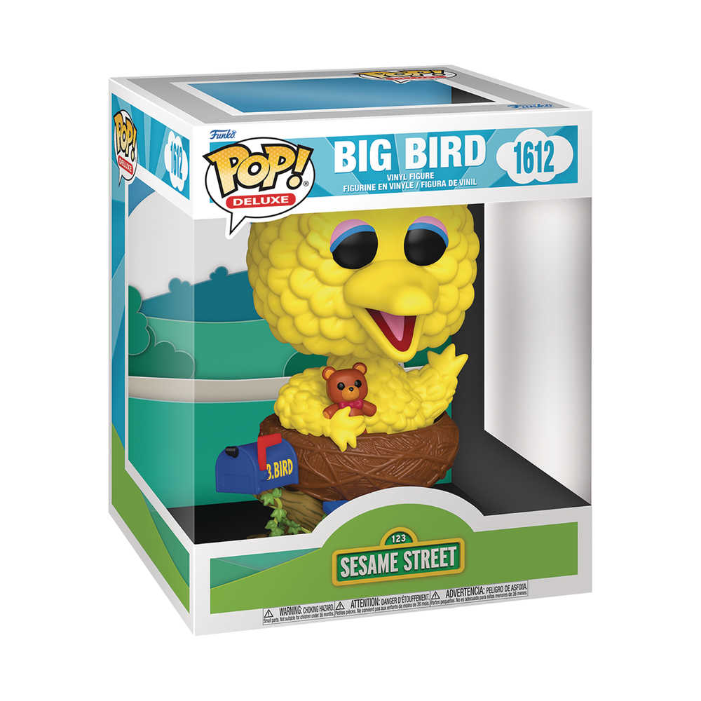 Pop Deluxe Sesame Street S3 Big Bird In Nest Vinyl Figure