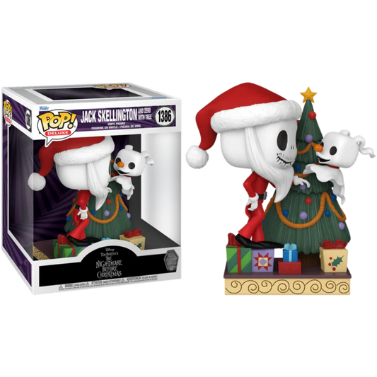 Pop! #1386  The Nightmare Before Christmas 30th Anniversary Jack and Zero with Tree Deluxe