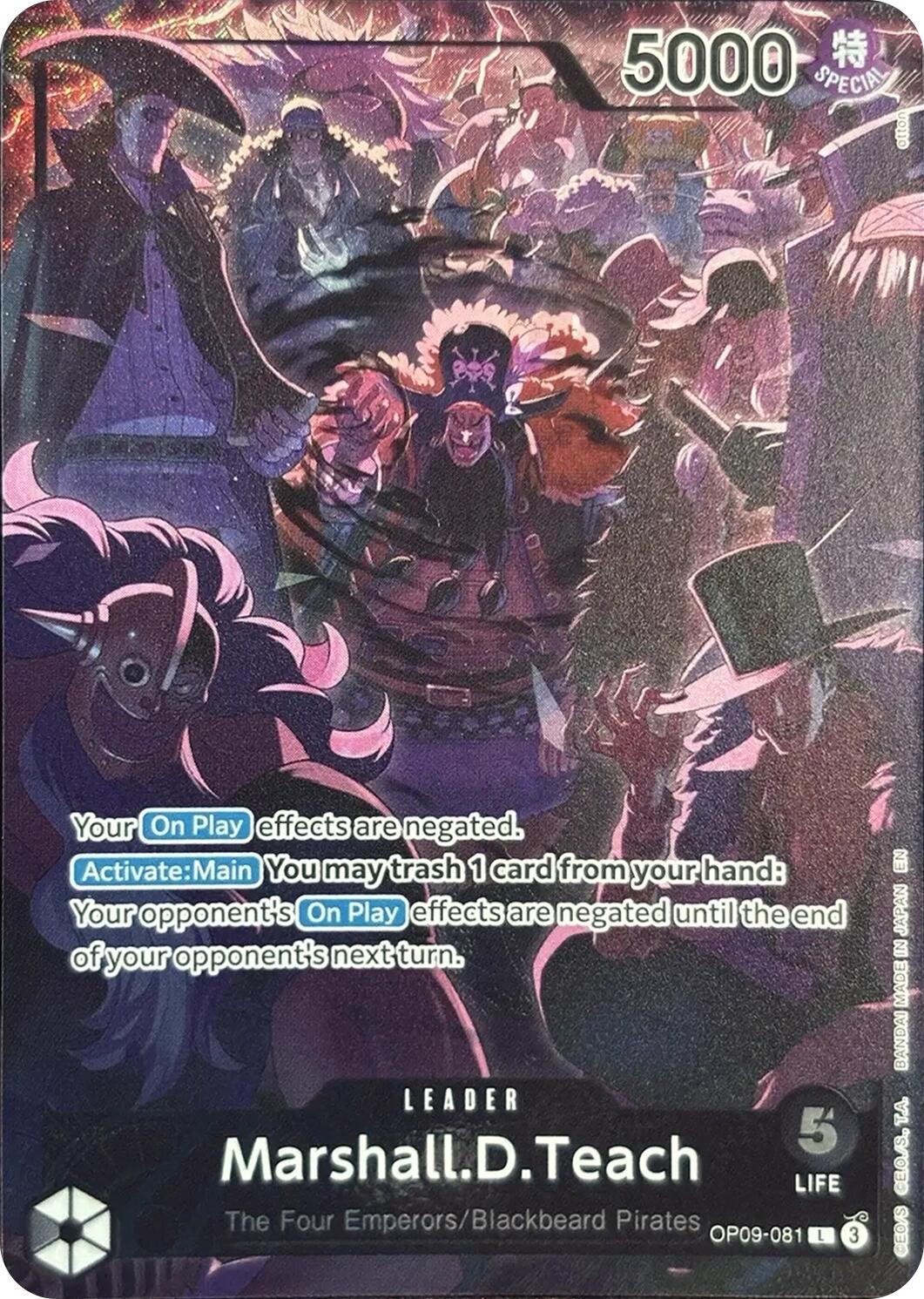 Marshall.D.Teach (English Version 2nd Anniversary Set) [One Piece Promotion Cards]