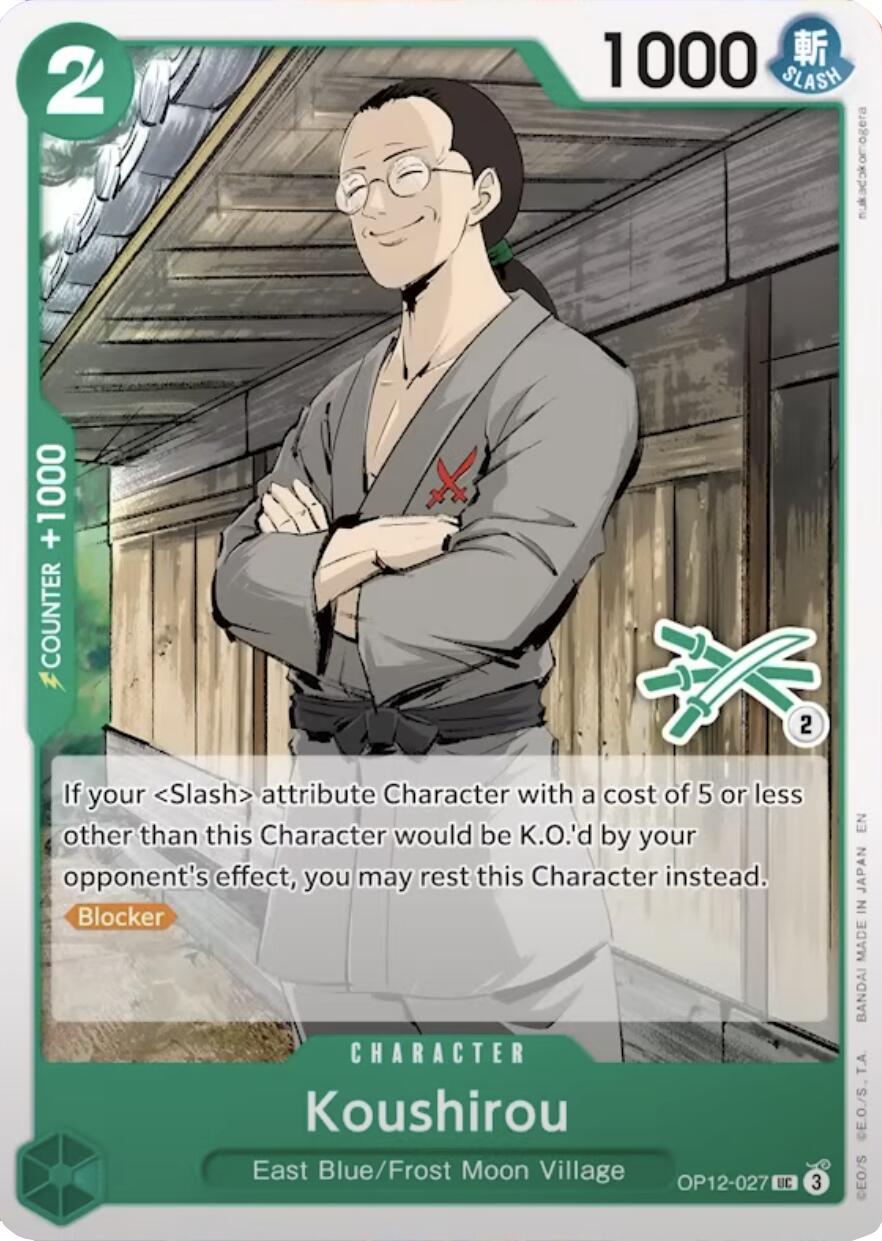 Koushirou (Zoro Deck) [Learn Together Deck Set]