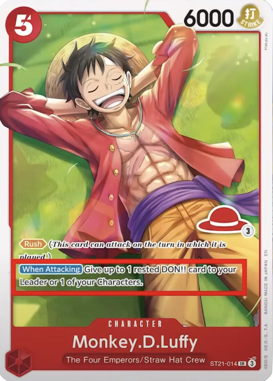 Monkey.D.Luffy (ST21-014) (Luffy Deck) [Learn Together Deck Set]