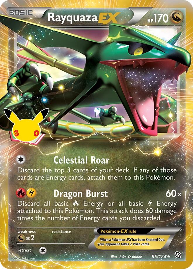 Rayquaza EX (85/124) [Mega Evolution: 30th Celebration Classic Collection]