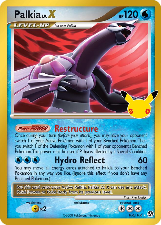 Palkia LV.X (106/106) [Mega Evolution: 30th Celebration Classic Collection]