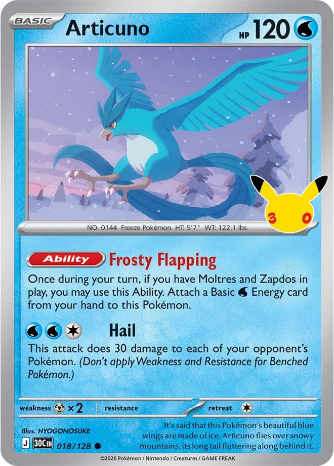 Articuno (018/128) [Mega Evolution: 30th Celebration]