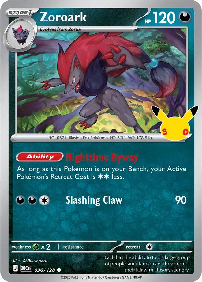 Zoroark (096/128) [Mega Evolution: 30th Celebration]
