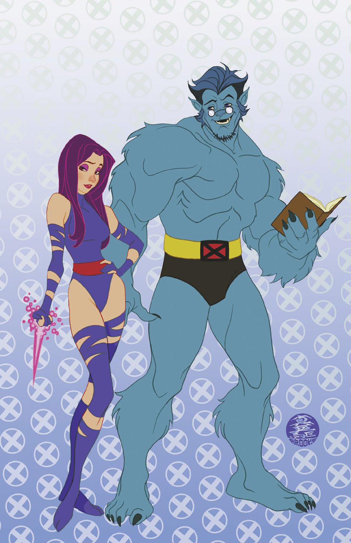 Psylocke #4 Mark Brooks Animated-Style Full Art Variant