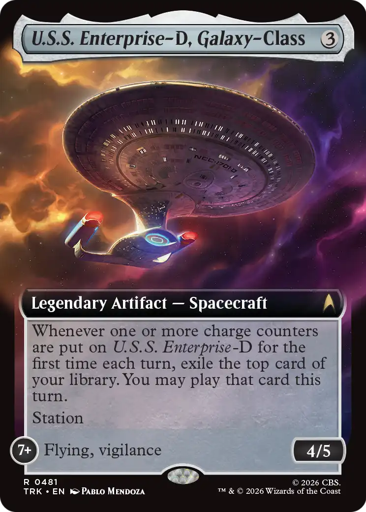 U.S.S. Enterprise-D, Galaxy-Class (Extended Art) [Star Trek]