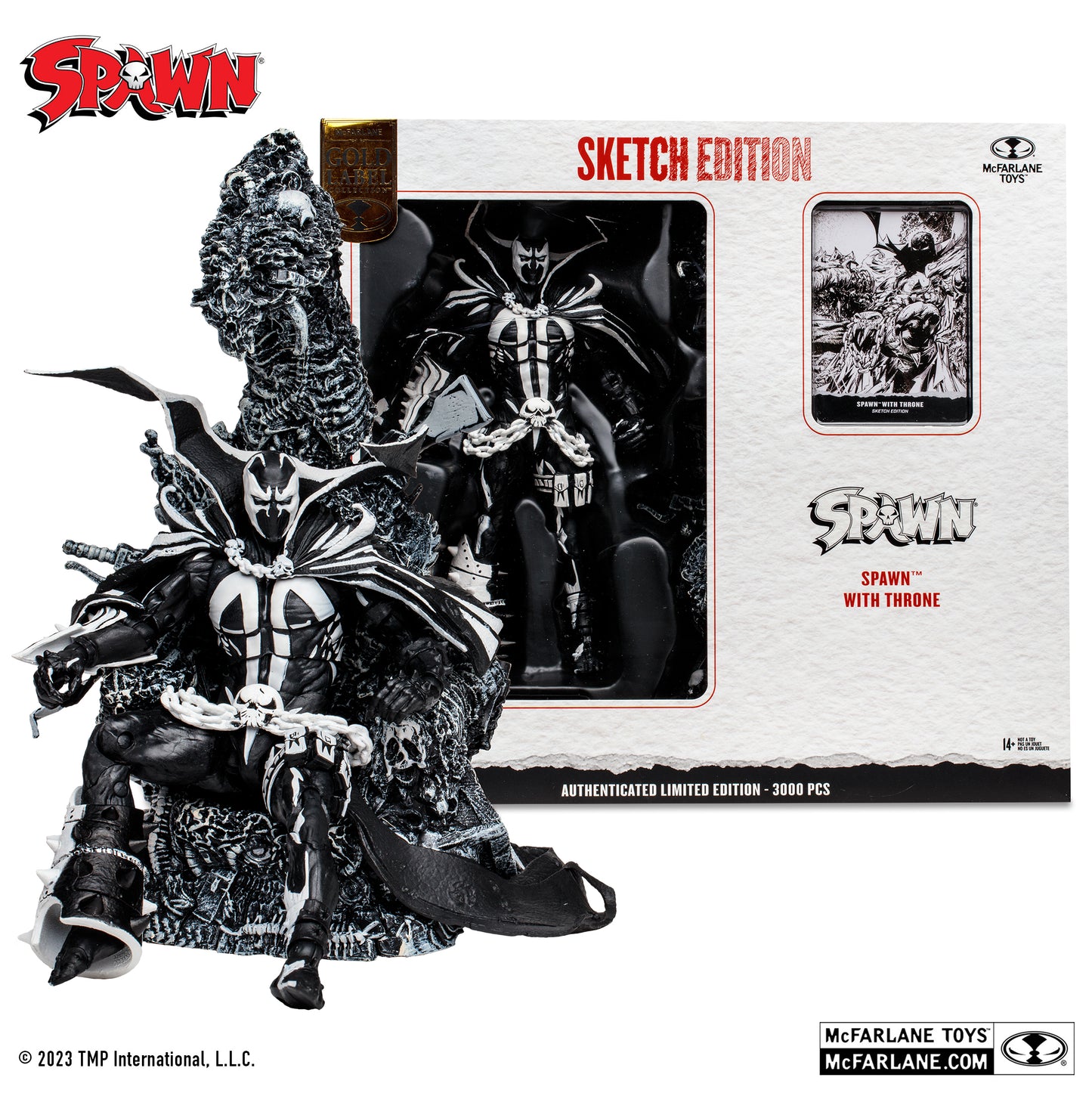 Spawn With Throne - McFarlane Toys Sketch Edition