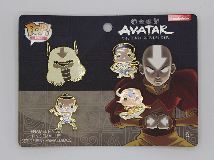 Pop! 4 Pk Pin Set Nickelodeon Avatar Characters