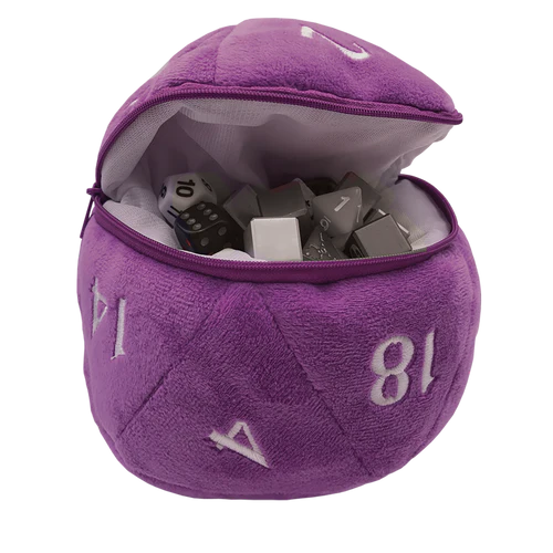 D20 Plush Dice Bag