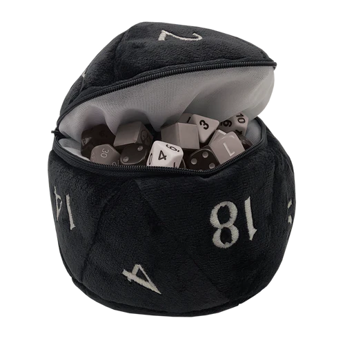 D20 Plush Dice Bag