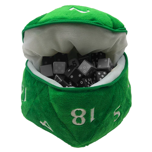 D20 Plush Dice Bag