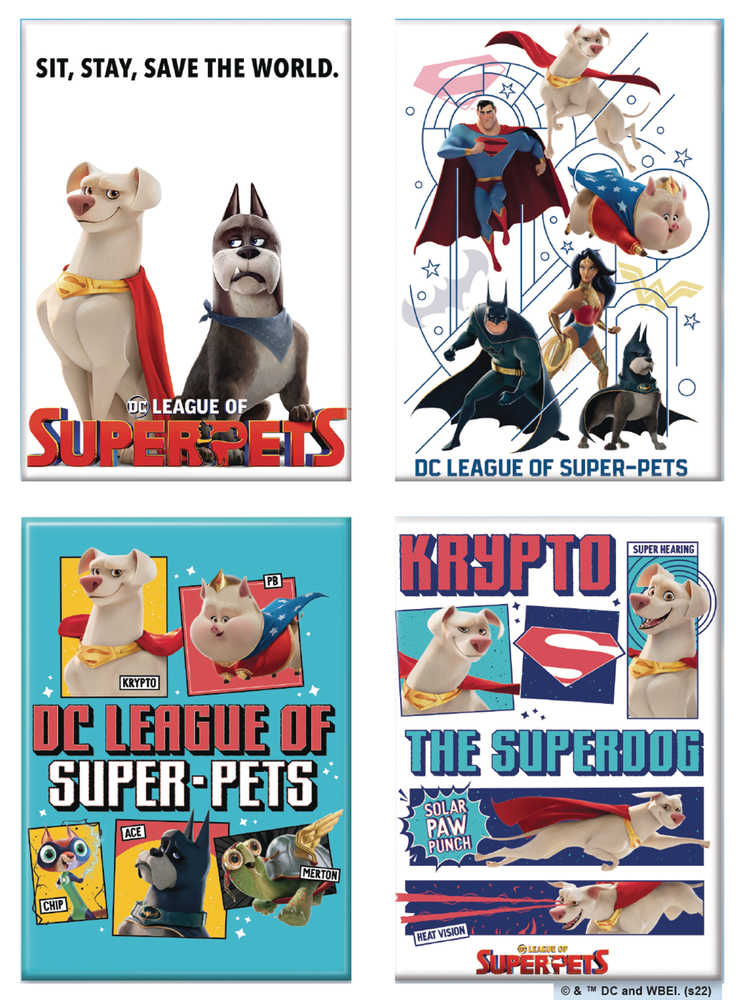 DC League Of Super-Pets 24pc Magnet Assortment