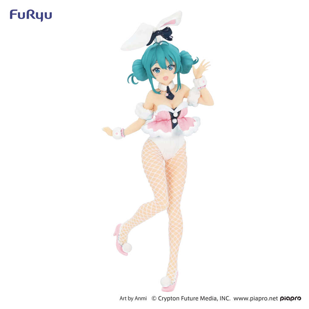 Hatsune Miku Bicute Bunnies White Rabbit Baby Pink PVC Figure (