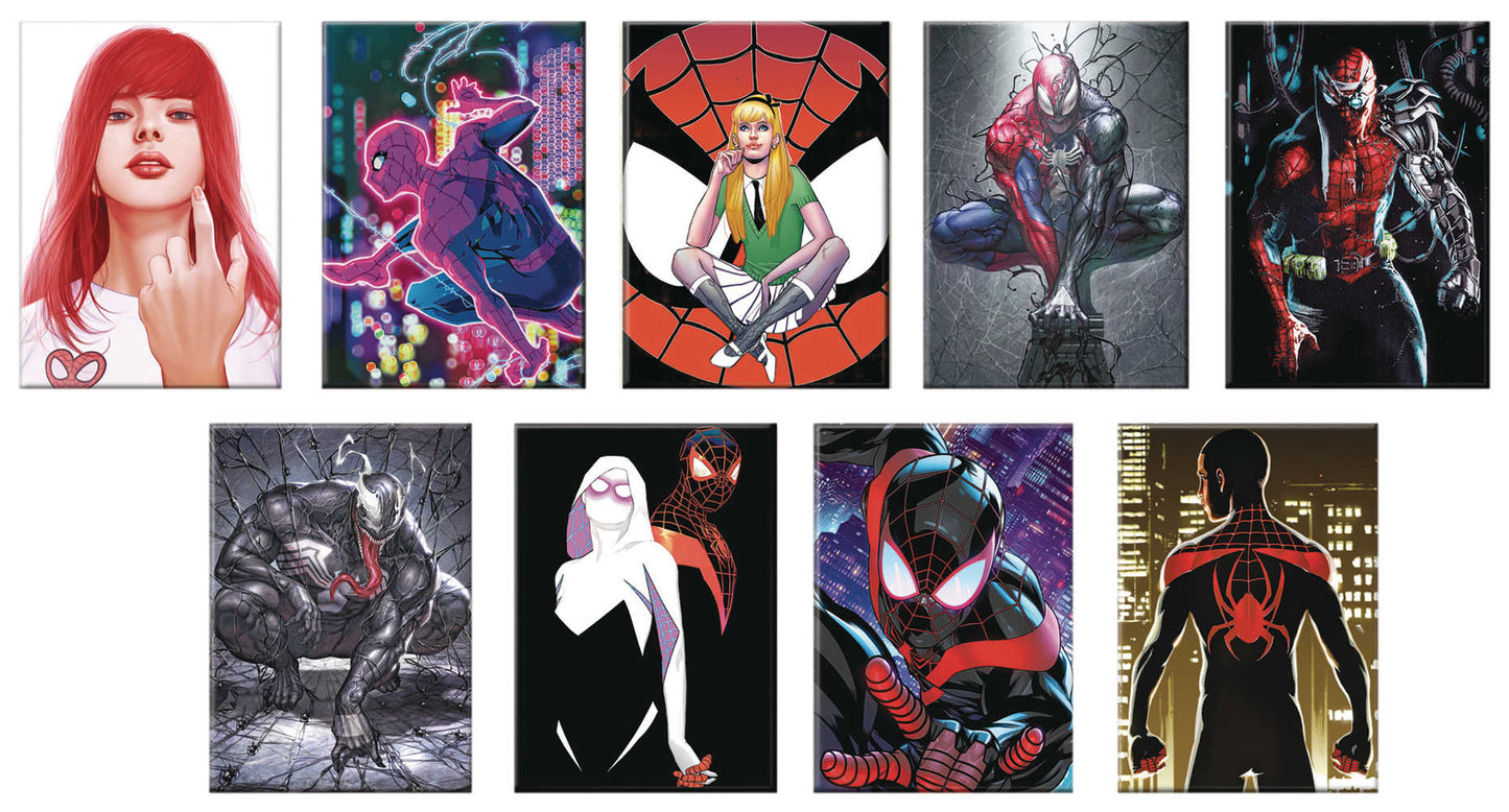 Marvel Comics Spider-Man Covers 48 Ct Magnet Assortment