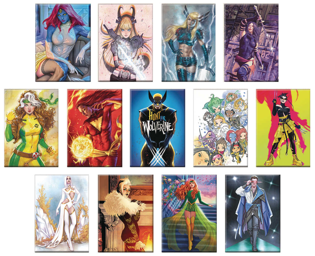 Marvel Comics X-Men Covers 48 Ct Magnet Assortment