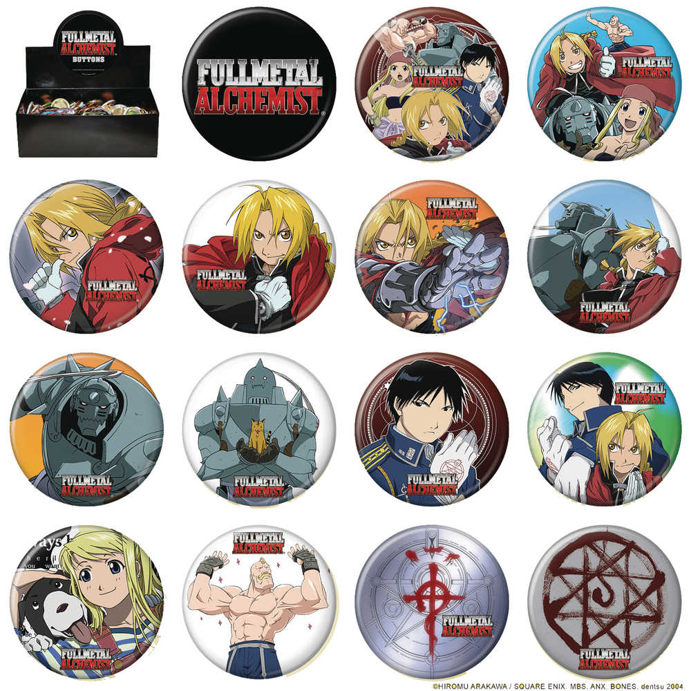Fullmetal Alchemist 144 Ct Button Assortment