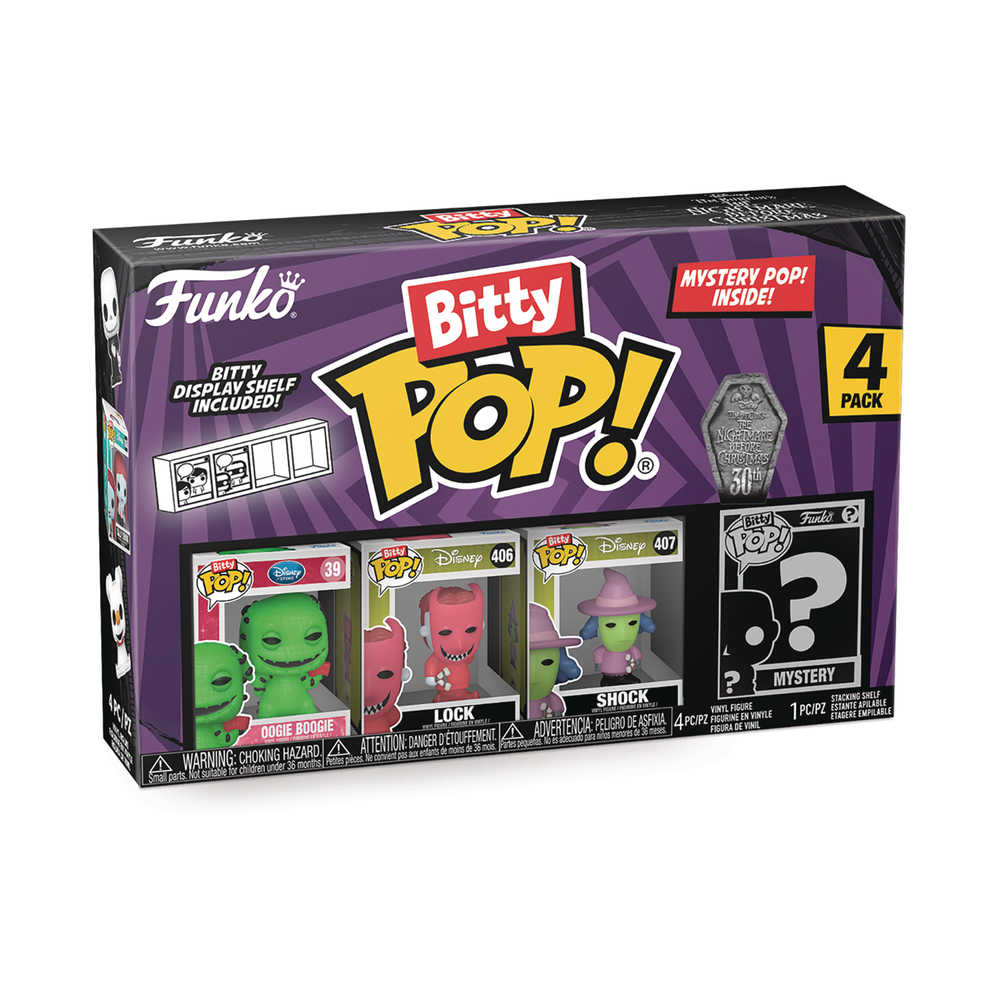 Bitty Pop! Nbx Oogie Boogie 4pk Figure